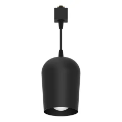 Светильник трековый под лампу на подвесе E27, черный, AL197 Feron 48555