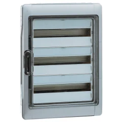 Шкаф накладной Plexo на 36 (3х12) модулей с шинами N+PE с прозрачной дверью IP65 Legrand 601983