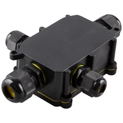 Коробка распаячная LD524 140х100х36 водонепроницаемая 4 выхода 450В черная IP68 STEKKER 49122