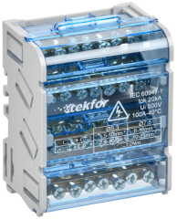 Шины на DIN-рейку (кросс-модуль) ШНК 4х7 3L+PEN IEK TF-DN10-4-07-100