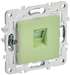 SKANDY Розетка компьютерная RJ45 кат.6 SK-K02G мятный IEK SK-K10-2-K06