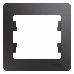 Glossa Графит Рамка 1-ая Systeme Electric GSL001301