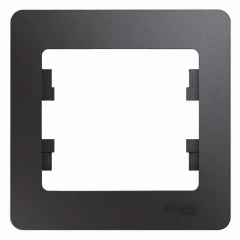 Glossa Графит Рамка 1-ая Systeme Electric GSL001301