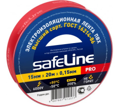 Изолента 15/20 красный Safeline 9362
