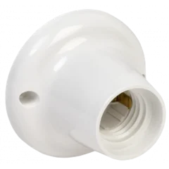 Патрон потолочный Е27 пластик белый IEK EPP12-04-01-K01