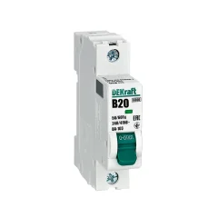 Авт. выкл. 1Р 20А х-ка B ВА-103 6кА нов. DEKraft 12210DEK