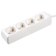 Удлинитель У04 4 места 2P+PE/3метра 3х1мм2 16А/250 IEK WYP10-16-04-03-Z-N