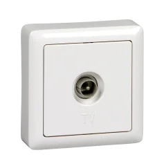 ХИТ О/У РОЗЕТКА телевизионная, БЕЛЫЙ. Россия Systeme Electric RAT-1A3-B