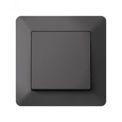 ATLASDESIGN AIR 1-постовая РАМКА, БАЗАЛЬТ/дымчатый черный Systeme Electric ATN221401