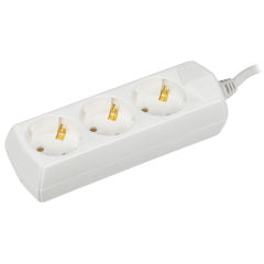 Удлинитель У03 3 места 2P+PE/7м 3х1мм2 10А/250В GENERICA WYP10-10-03-07-Z-G