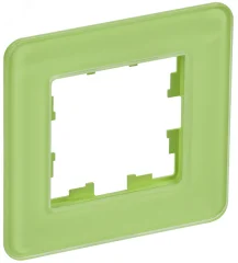 BRITE Рамка 1-мест. РУ-1-2-Бр стекло эко грин RE IEK BR-M12-G-41-K06