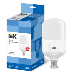Лампа LED HP 50Вт 230В 6500К E40 IEK LLE-HP-50-230-65-E40