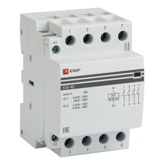 Контактор модульный КМ 40А 4NО (3 мод.) 24В АС PROxima EKF km-3-40-40-24v