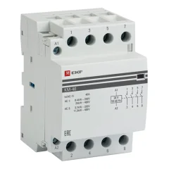 Контактор модульный КМ 40А 4NО (3 мод.) 24В АС PROxima EKF km-3-40-40-24v