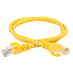 Шнур коммутационный кат.5Е UTP 3м желтый GENERICA PC05-C5EU-3M-G