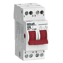Dekraft Трехпозиционный выключатель-разъединитель 2P 32A ВР-103 DEKraft 17209DEK
