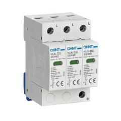 Ограничитель имп. перенапр. NU6-IIG 3P In=15кА Uc=440B Im=40кА (R) CHINT 252542