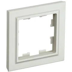 BRITE Рамка 1-мест. РУ-1-БрКр беж. IEK BR-M12-K10