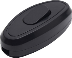 Выключатель на шнур GLS10-01-20 250В, 10A, черный STEKKER 39003