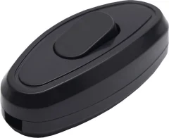 Выключатель на шнур GLS10-01-20 250В, 10A, черный STEKKER 39003