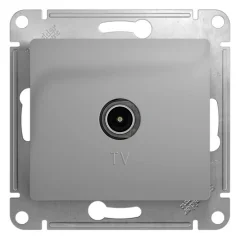 GLOSSA TV РОЗЕТКА оконечная 1DB, АЛЮМИНИЙ Systeme Electric GSL000391