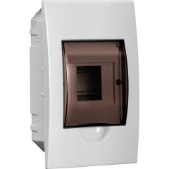Корпус пластиковый ЩРВ-П-4 черн. прозр. дверь IP41 GENERICA MKP12-V-04-41-G