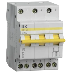 Выключатель-разъединитель трехпозиционный ВРТ-63 3P 32А IEK MPR10-3-032