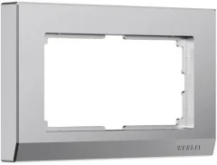 Рамка для двойной розетки Stark (серебряный матовый) W0081865 Werkel a063458