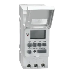 Таймер ТЭ15 цифровой 16А 230В на DIN-рейку IEK MTA10-16