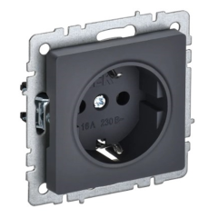 BRITE Роз. с з/к/ш 16А РС14-1-0-БрГ граф. IEK BR-R14-16-K53