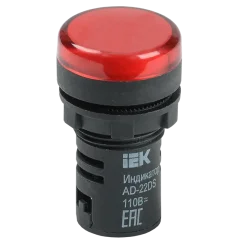 Лампа AD22DS(LED)матрица d22мм красный 24В AC/DC IEK BLS10-ADDS-024-K04