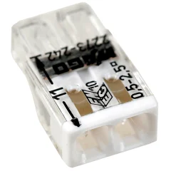 Клеммник 2 (одножильных) х 0,5-2,5 мм 24A Cu/Al с пастой Alu-Plus [уп. 100шт] WAGO 2273-242