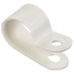 Скоба крепежная 12мм нейлоновая белая (50шт) IEK USK11-12-050-K01