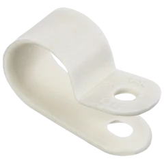 Скоба крепежная 12мм нейлоновая белая (50шт) IEK USK11-12-050-K01