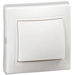 KVARTA Выключ. 1-кл. 10А IP44 ВС10-1-0-КБ-44 бел. IEK KV-V10-10-44-K01