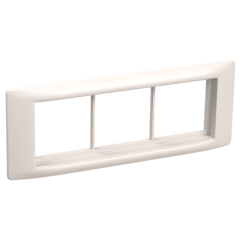 Рамка и суппорт на 6 модулей 60мм "ПРАЙМЕР" белый IEK CKK-40D-RSU6-060-K01