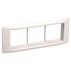 Рамка и суппорт на 6 модулей 60мм "ПРАЙМЕР" белый IEK CKK-40D-RSU6-060-K01