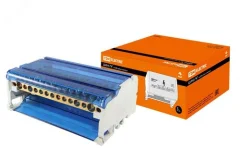 Шина N нулевая на DIN-рейку в корпусе 4х15групп TDM Electric SQ0801-0011