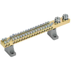 Шина N "ноль" на двух угл. изол. 200А ШНИ-10х18-36-L2-С IEK YNN30-36-C2-K03