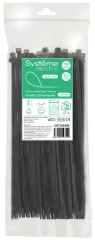 Стяжка кабельная нейлоновая 250х4.8 Черная (100шт) в пакете с замком IMT2504 IMT250 Systeme Electric