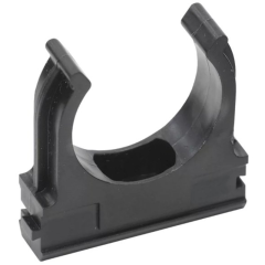 Держатель с защелкой, д.25мм, черный DKC 51025N