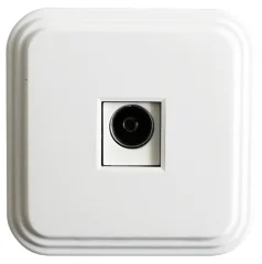 Розетка телевизионная1-местная, 75 Ом, 5-862МГц, PST00-20-20 (ТР-01), белый STEKKER 39705