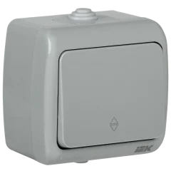 AQUATIC Выключатель 1-клавишный проходной для открытой установки 10А IP54 ВС-20-1-2-А EVA12-K03- IEK