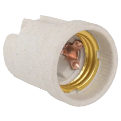 Пкр27-04-К43 Патрон подвесной керамический, Е27 (200 шт), стикер на изделии, IEK EPC10-04-01-K01