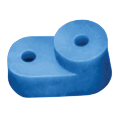 Угловой изолятор для "О" шины синий IEK YIS32