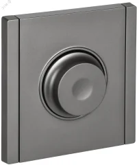 FORTE&PIANO Светорегулятор поворотно-нажимной 600Вт FP554 сталь IEK FP-D20-0600-K46