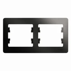 Glossa Антрацит Рамка 2-ая, горизонтальная Systeme Electric GSL000702