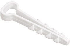 Дюбель-хомут прямоугольный 12х6 белый (100 шт) РосДюбель 15-0455