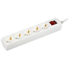 Удлинитель У05В 5 мест 2P+PE/3м 3х1мм2 10А/250В GENERICA WYP10-10-05-03-ZK-G