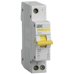 Выключатель-разъединитель трехпозиционный ВРТ-63 1P 16А IEK MPR10-1-016